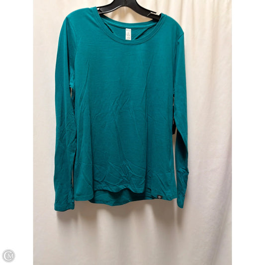 Athletic Top Long Sleeve Crewneck By Bally In Aqua, Size: Xl