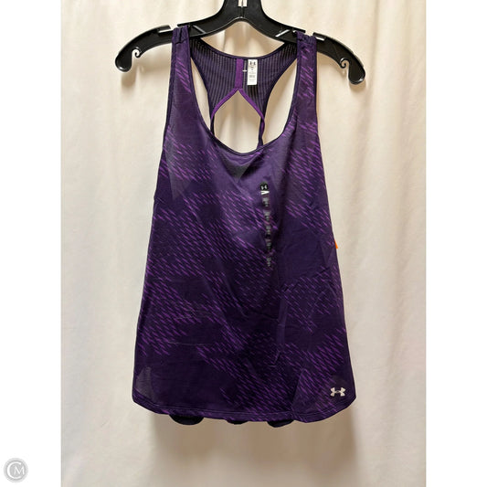 Athletic Tank Top By Under Armour In Purple, Size: M