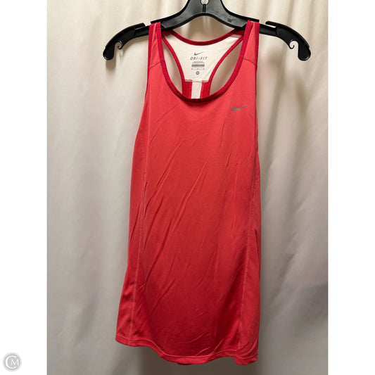 Athletic Tank Top By Nike In Pink, Size: M