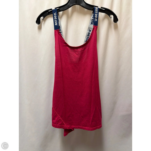 Athletic Tank Top By Nike In Pink, Size: M