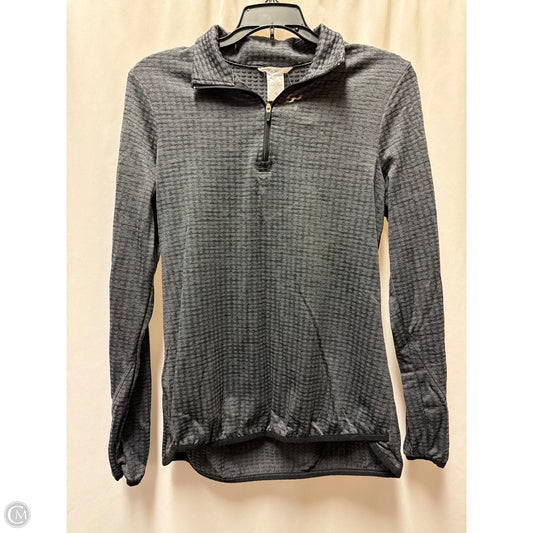 Athletic Top Long Sleeve Collar By Jockey In Grey, Size: S