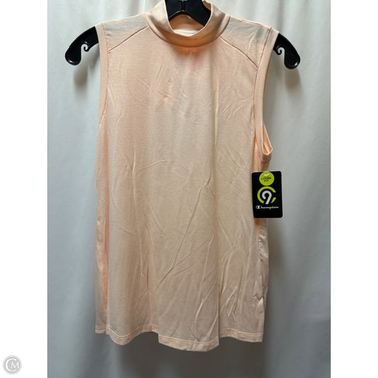 Athletic Top Short Sleeve By Champion In Peach, Size: Xs