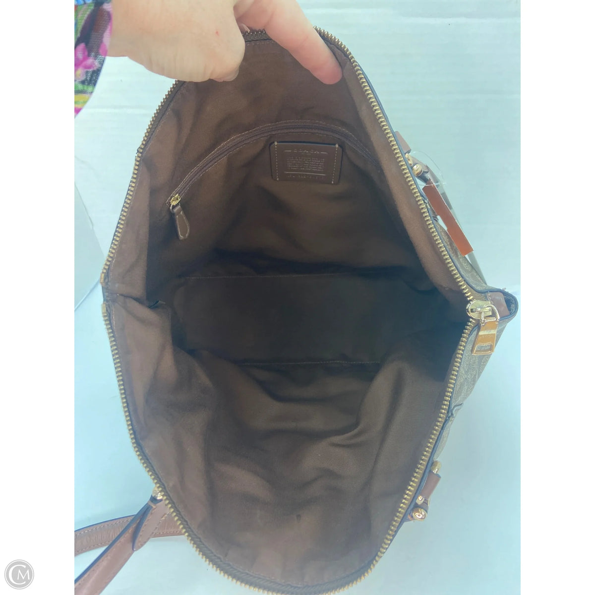 Handbag Designer By Coach, Size: Large