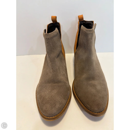 Boots Ankle Heels By Diba In Grey, Size: 8