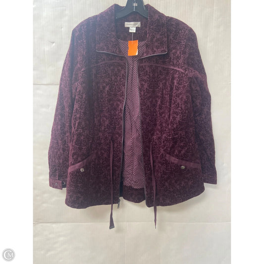 Jacket Other By Christopher And Banks In Maroon, Size: M