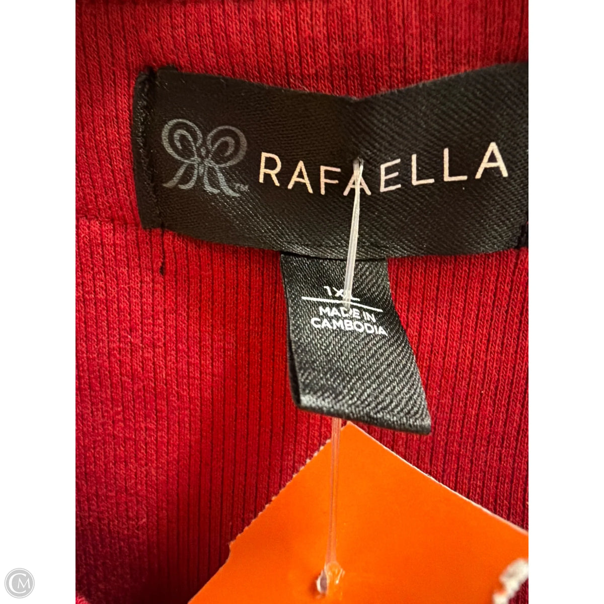 Sweater By Rafaella In Maroon, Size: 1x