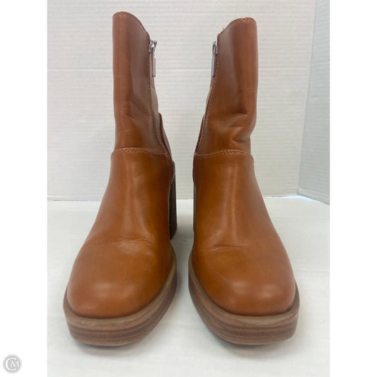Boots Ankle Heels By Universal Thread In Brown, Size: 8