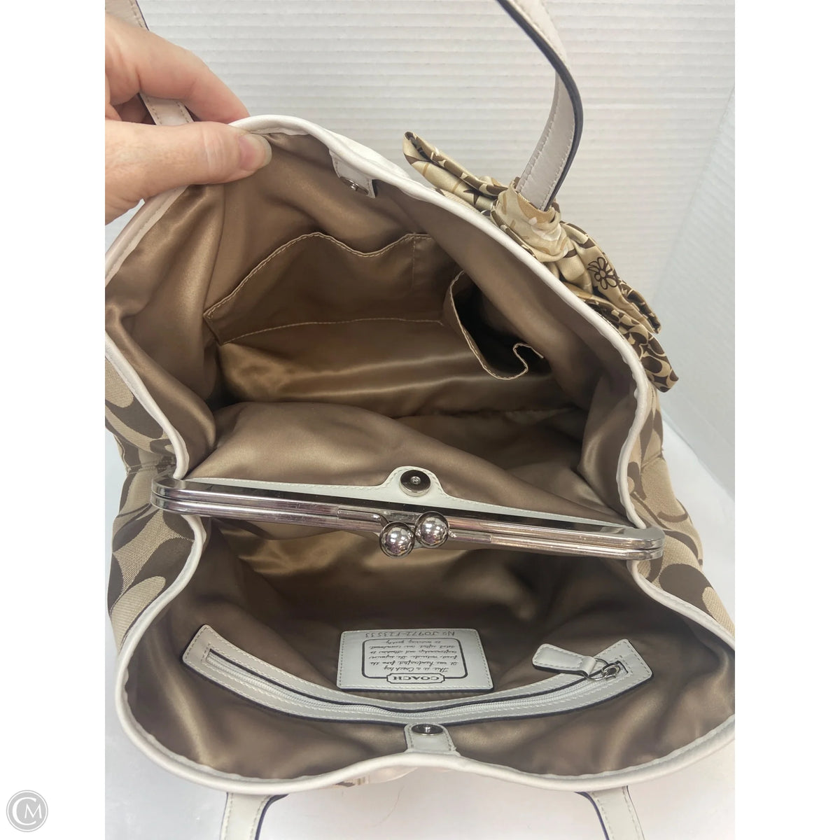 Handbag Designer By Coach, Size: Large