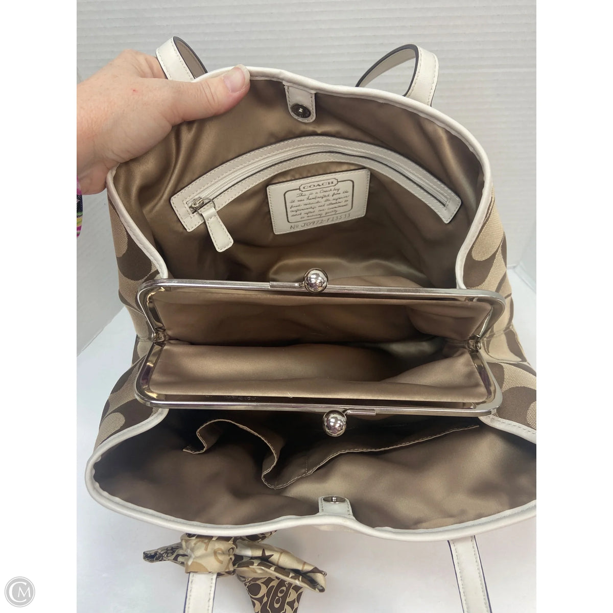 Handbag Designer By Coach, Size: Large