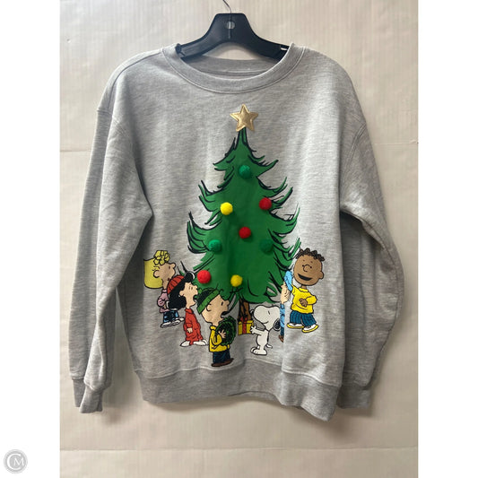 Sweatshirt Crewneck By Clothes Mentor In Grey, Size: S