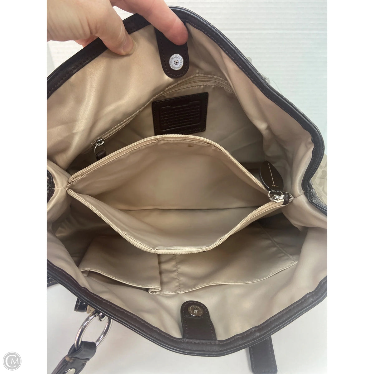 Handbag Designer By Coach, Size: Medium
