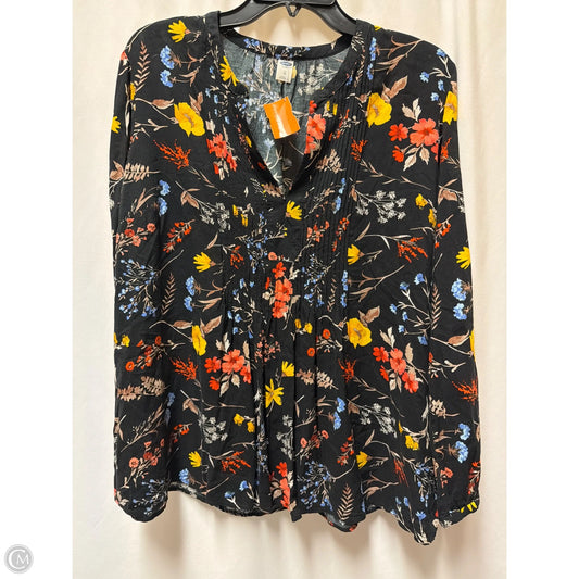 Top Long Sleeve By Old Navy In Black, Size: L