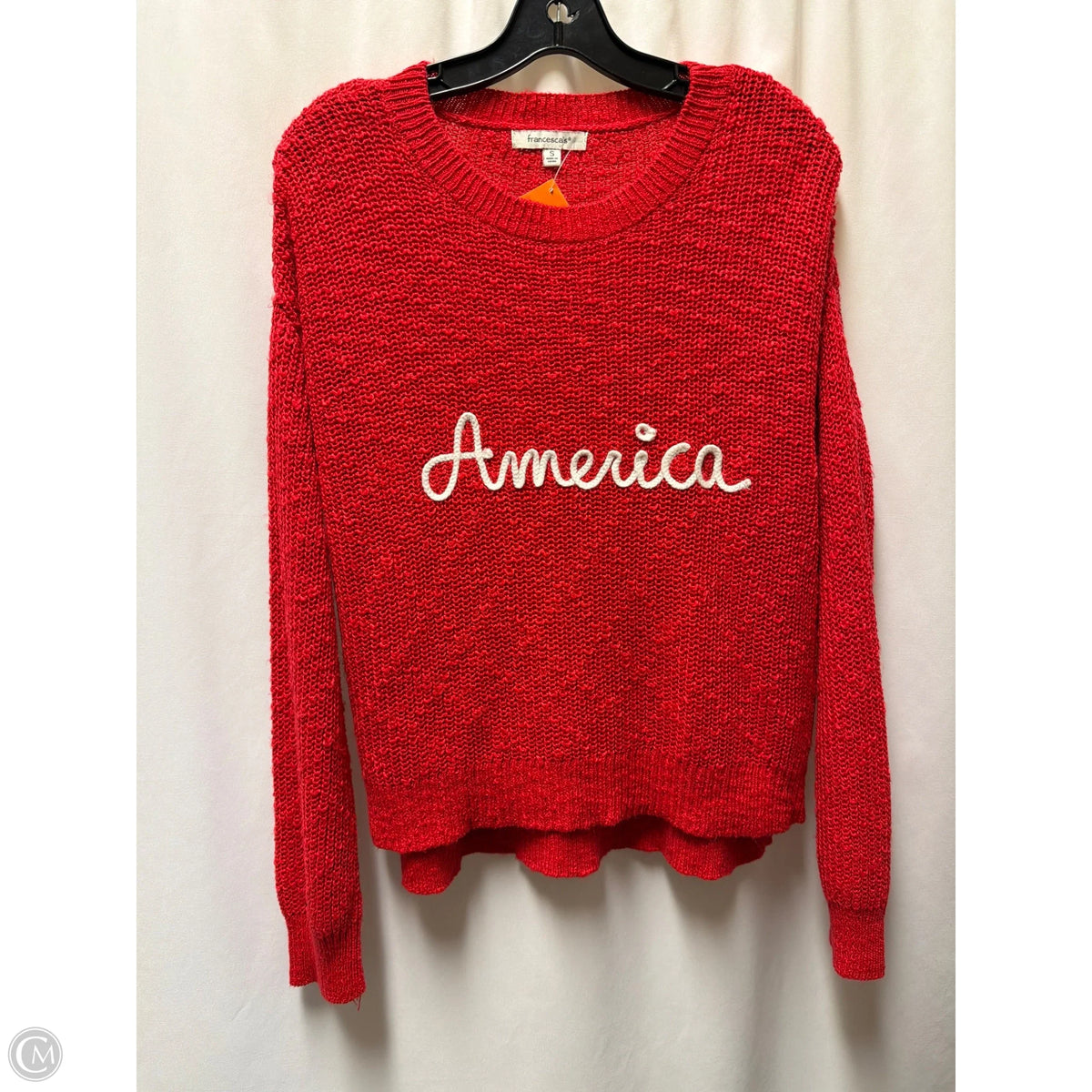 Sweater By Francesca’s In Red, Size: S