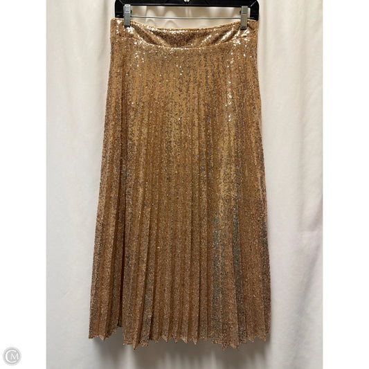 Skirt Maxi By Francesca’s In Rose Gold, Size: M