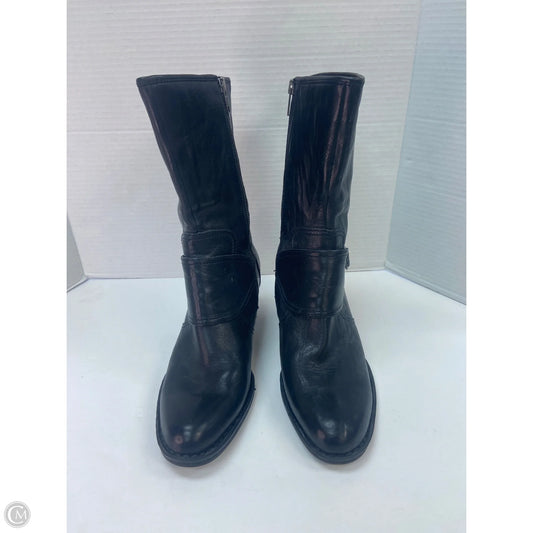 Boots Mid-calf Heels By Born In Black, Size: 9.5