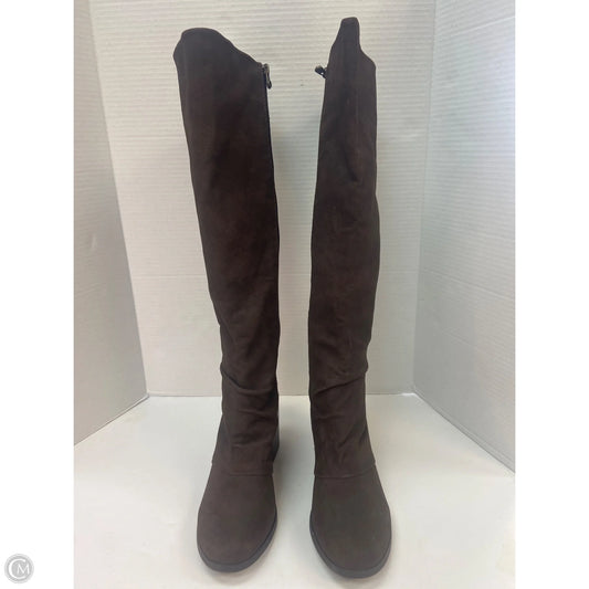 Boots Knee Heels By Blowfish In Brown, Size: 10