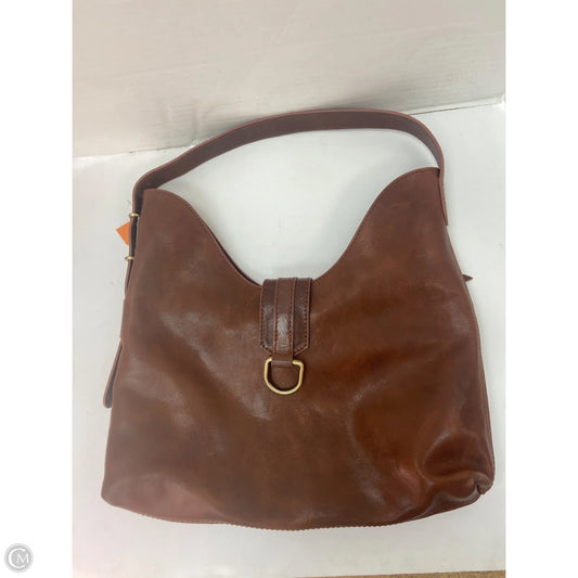 Handbag Leather By Hobo Intl, Size: Large