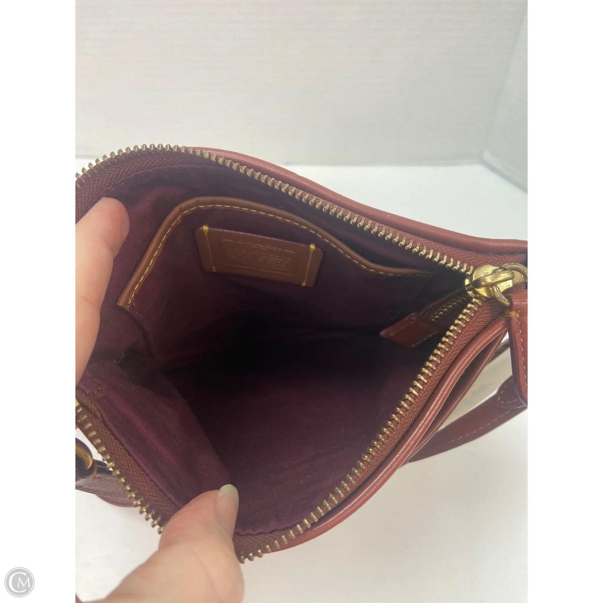 Crossbody Designer By Coach, Size: Medium