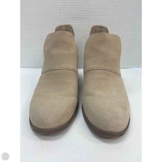 Boots Ankle Heels By Toms In Tan, Size: 9