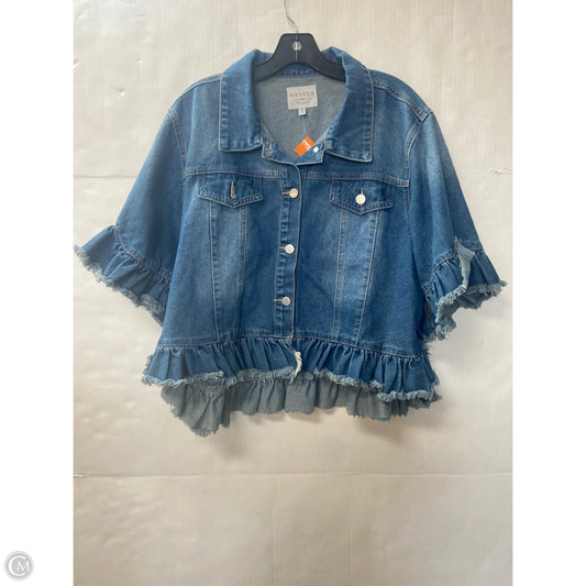 Jacket Denim By Hayden La In Blue Denim, Size: M