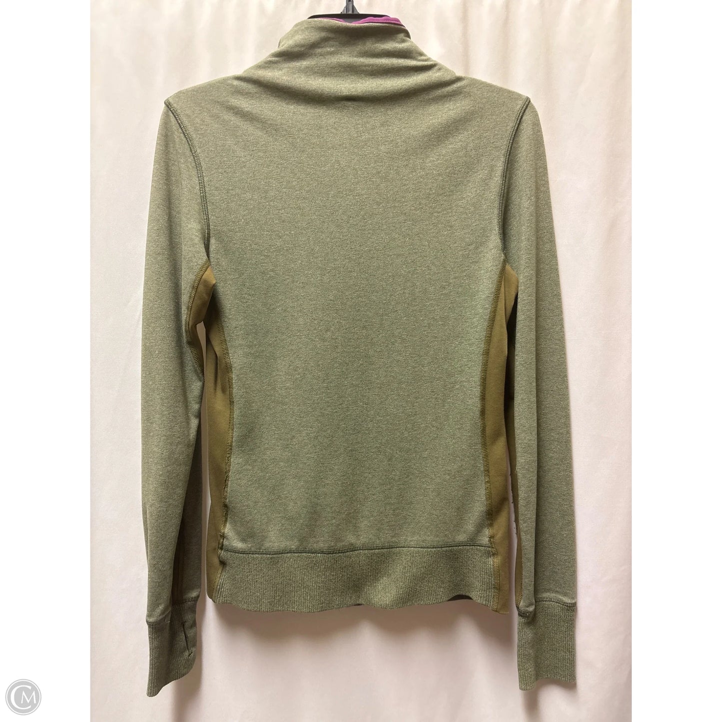 Athletic Jacket By Nike In Grey, Size: S