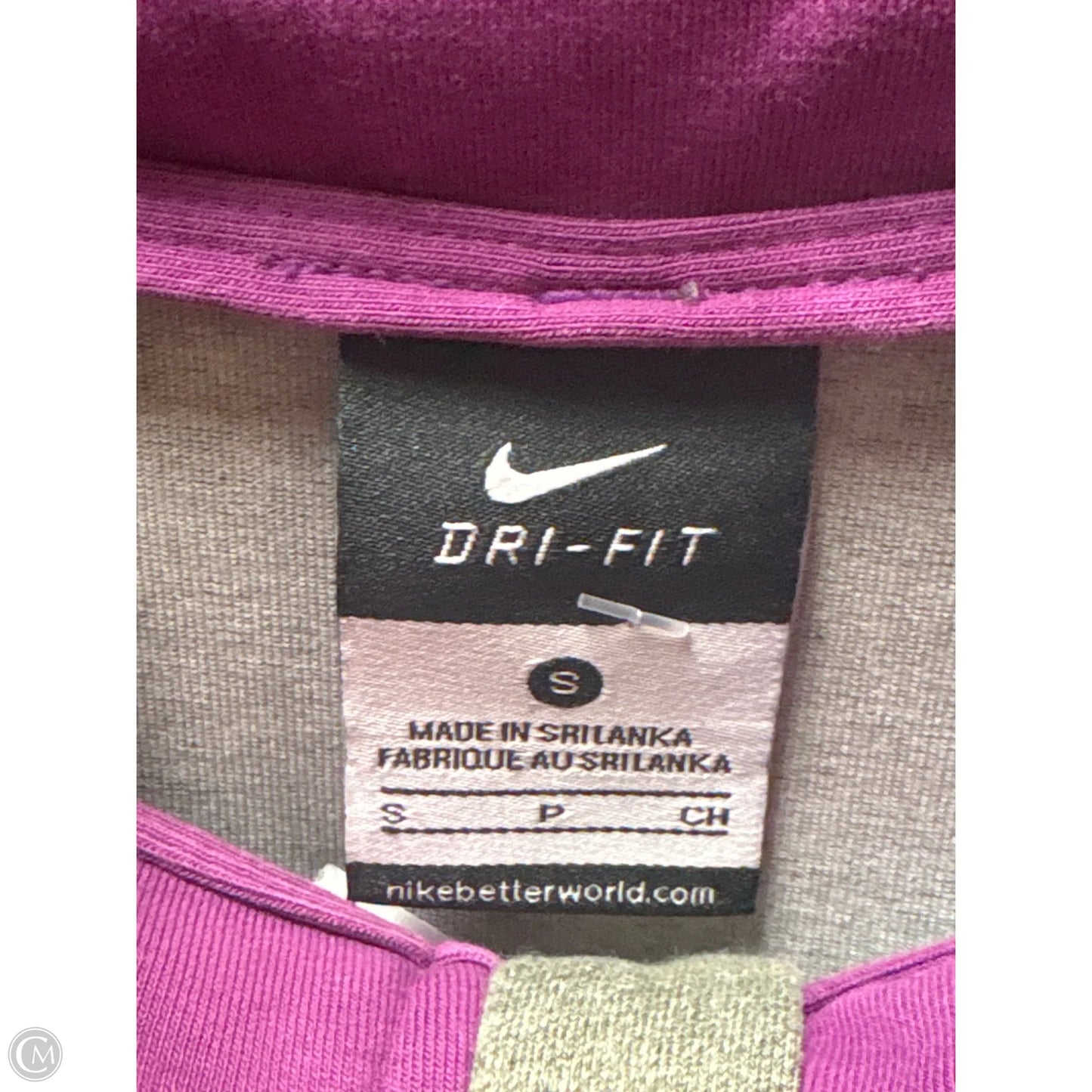 Athletic Jacket By Nike In Grey, Size: S