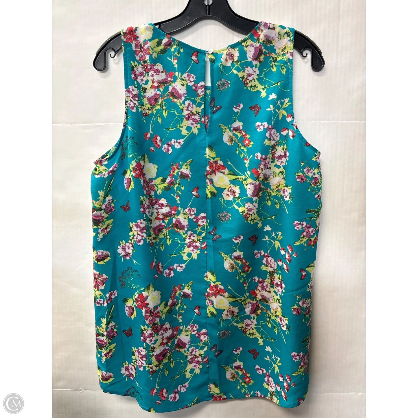 Top Sleeveless By Daniel Rainn In Aqua, Size: L