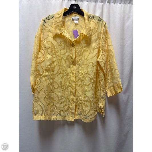 Swimwear Cover-up By Tanjay In Yellow, Size: 2x