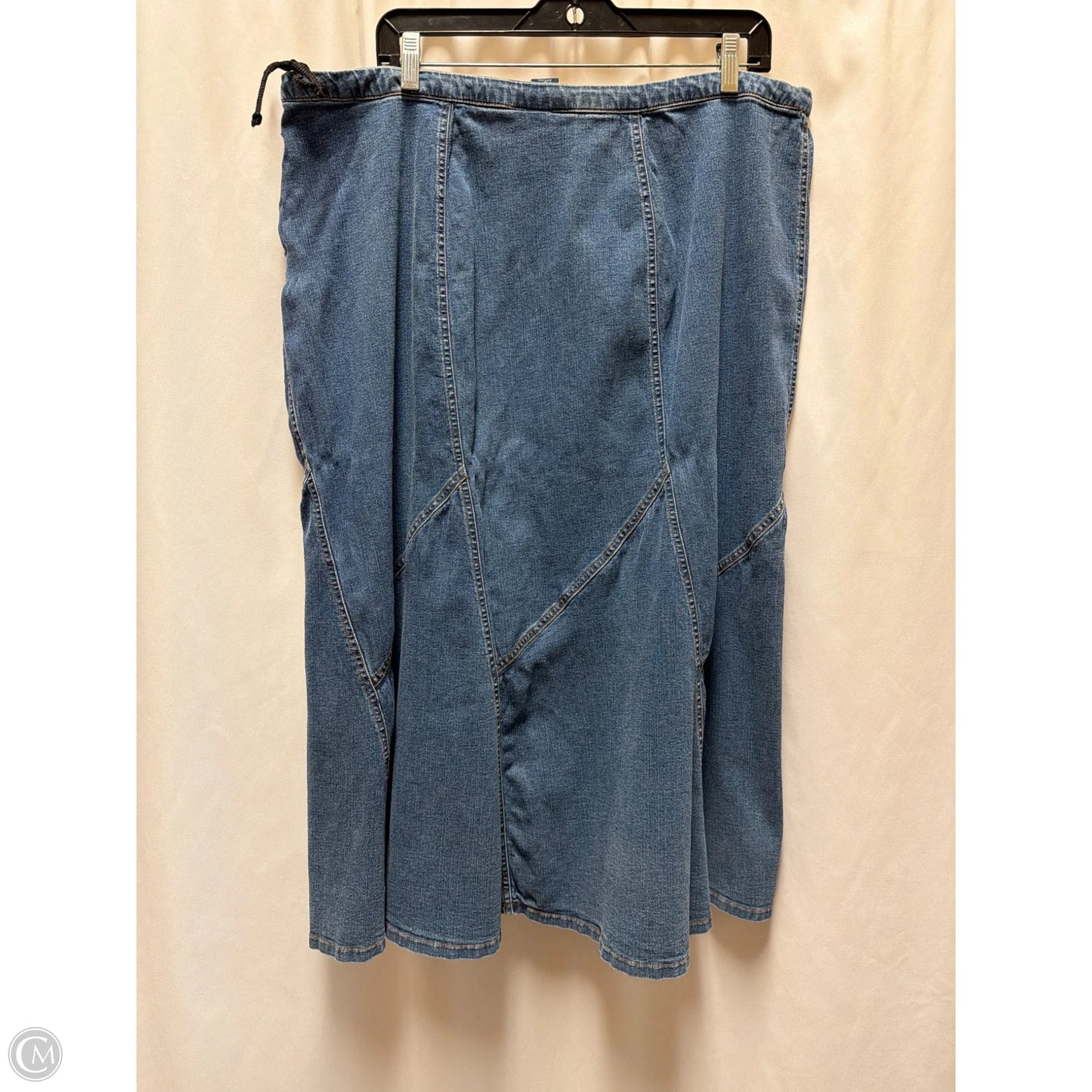 Skirt Maxi By Avenue Blues In Blue Denim, Size: 18