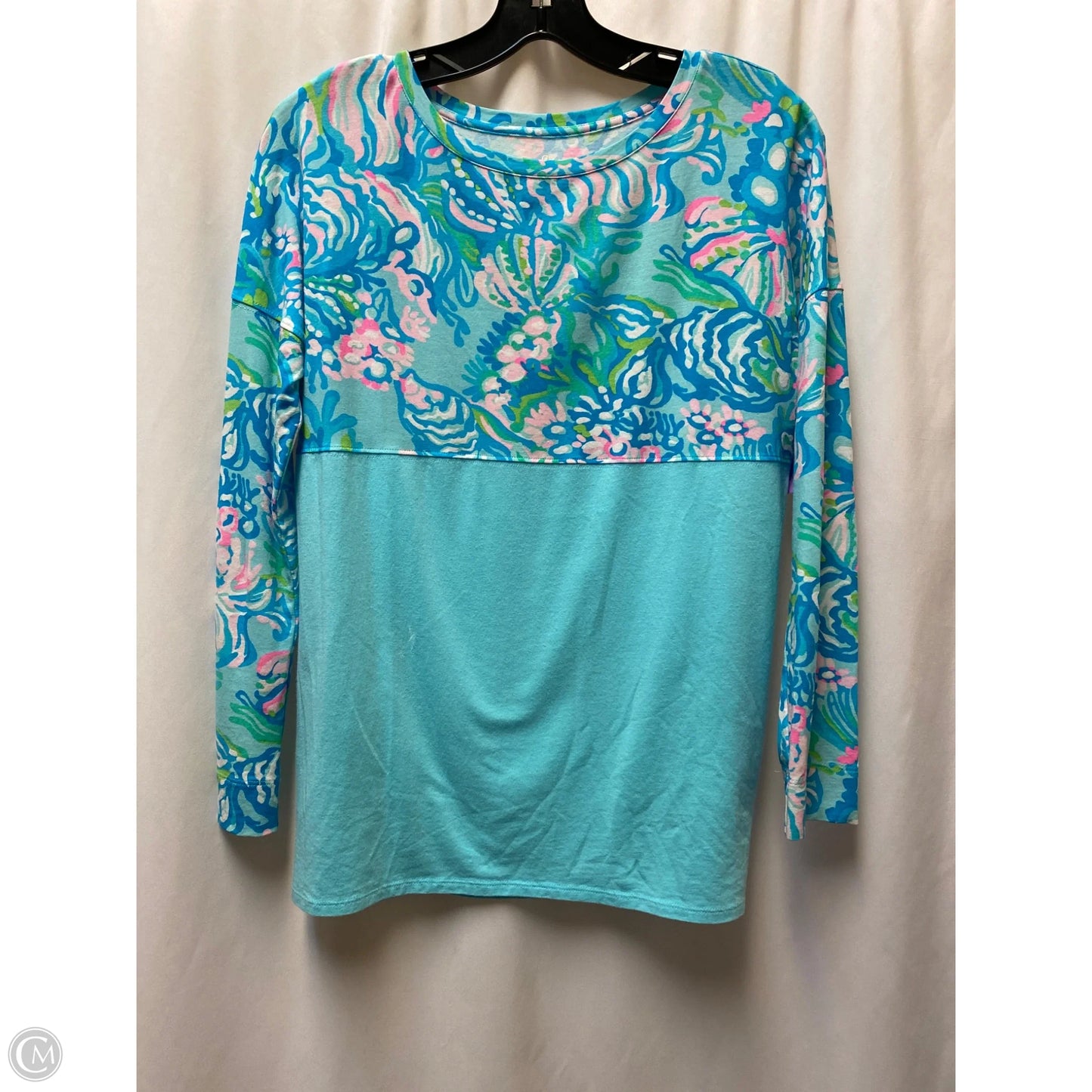 Top Long Sleeve Designer By Lilly Pulitzer In Blue, Size: Xs