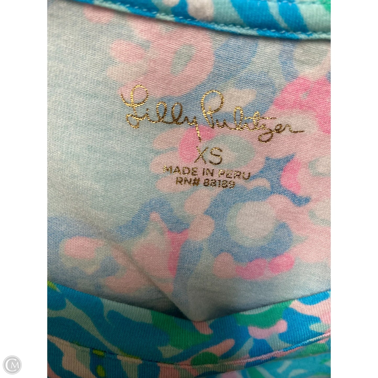 Top Long Sleeve Designer By Lilly Pulitzer In Blue, Size: Xs