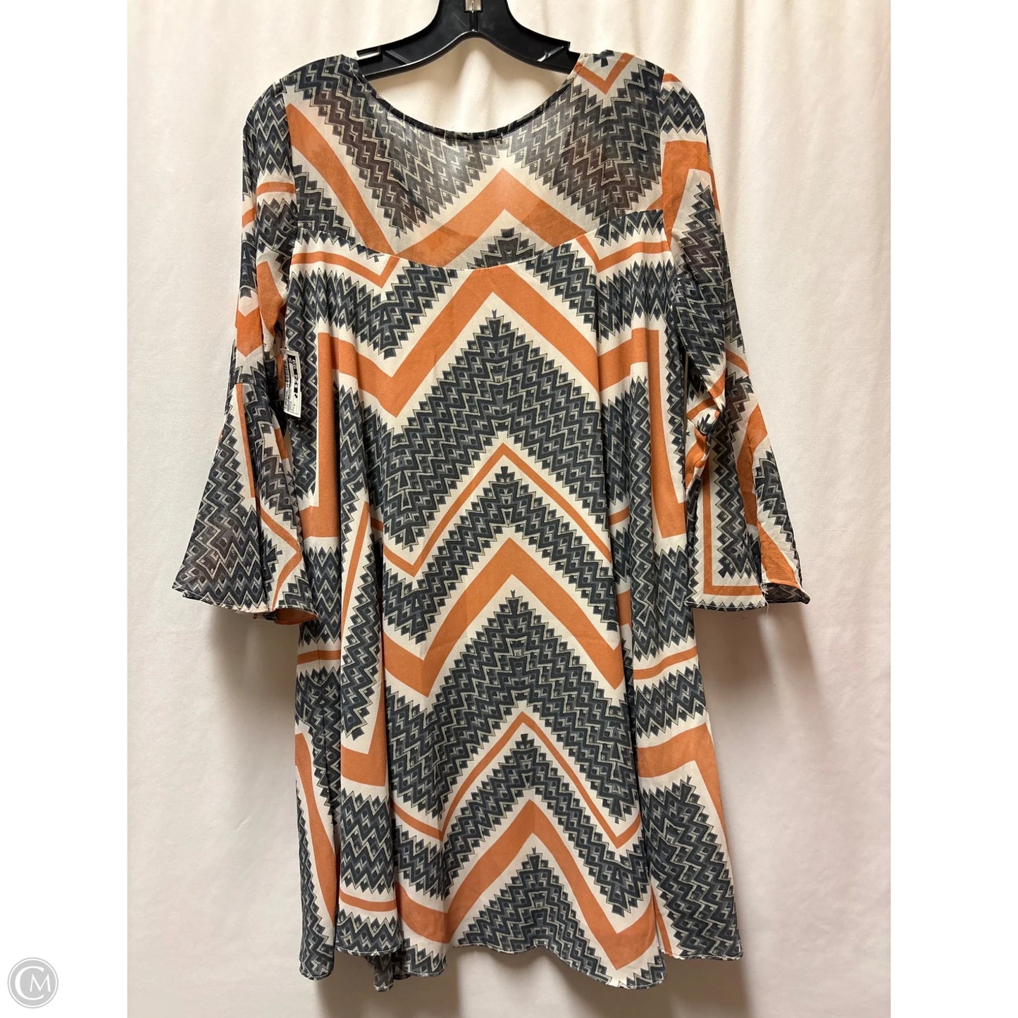 Dress Casual Midi By Paper Crown In Orange, Size: S