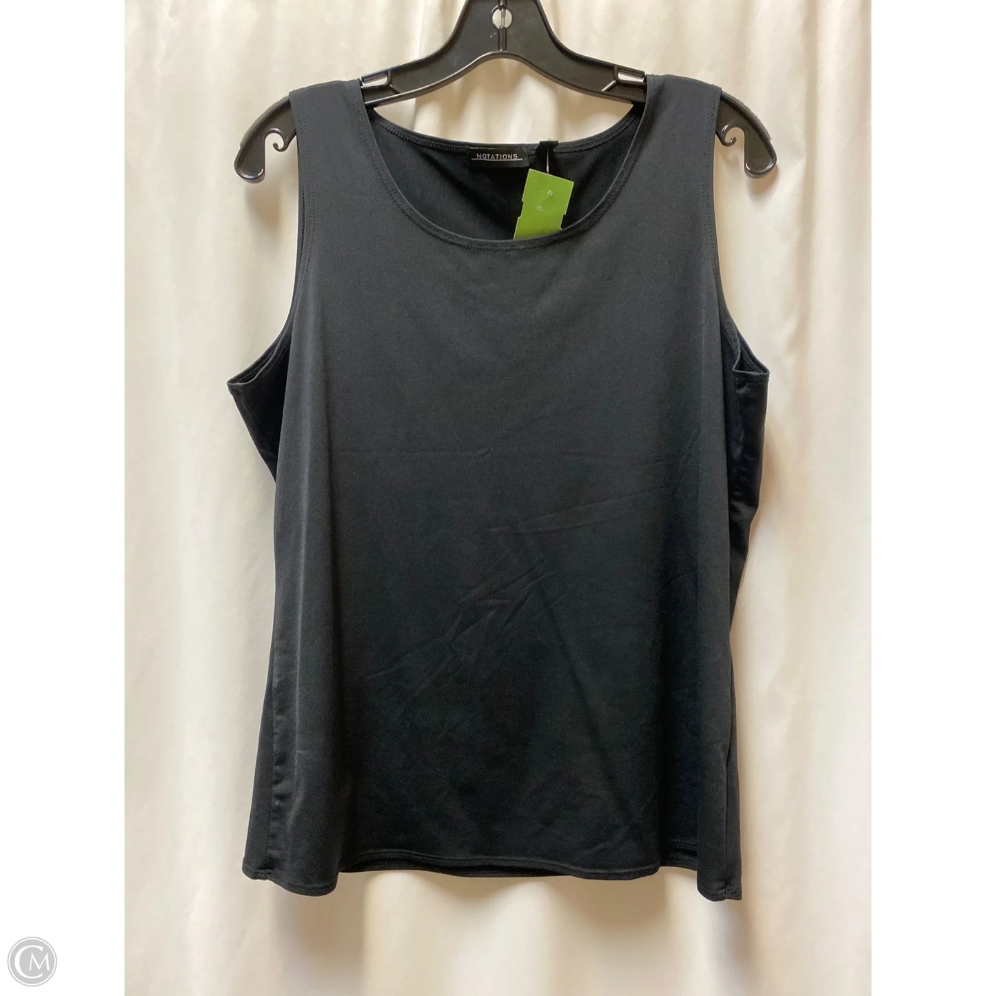 Tank Top By Notations In Black, Size: L