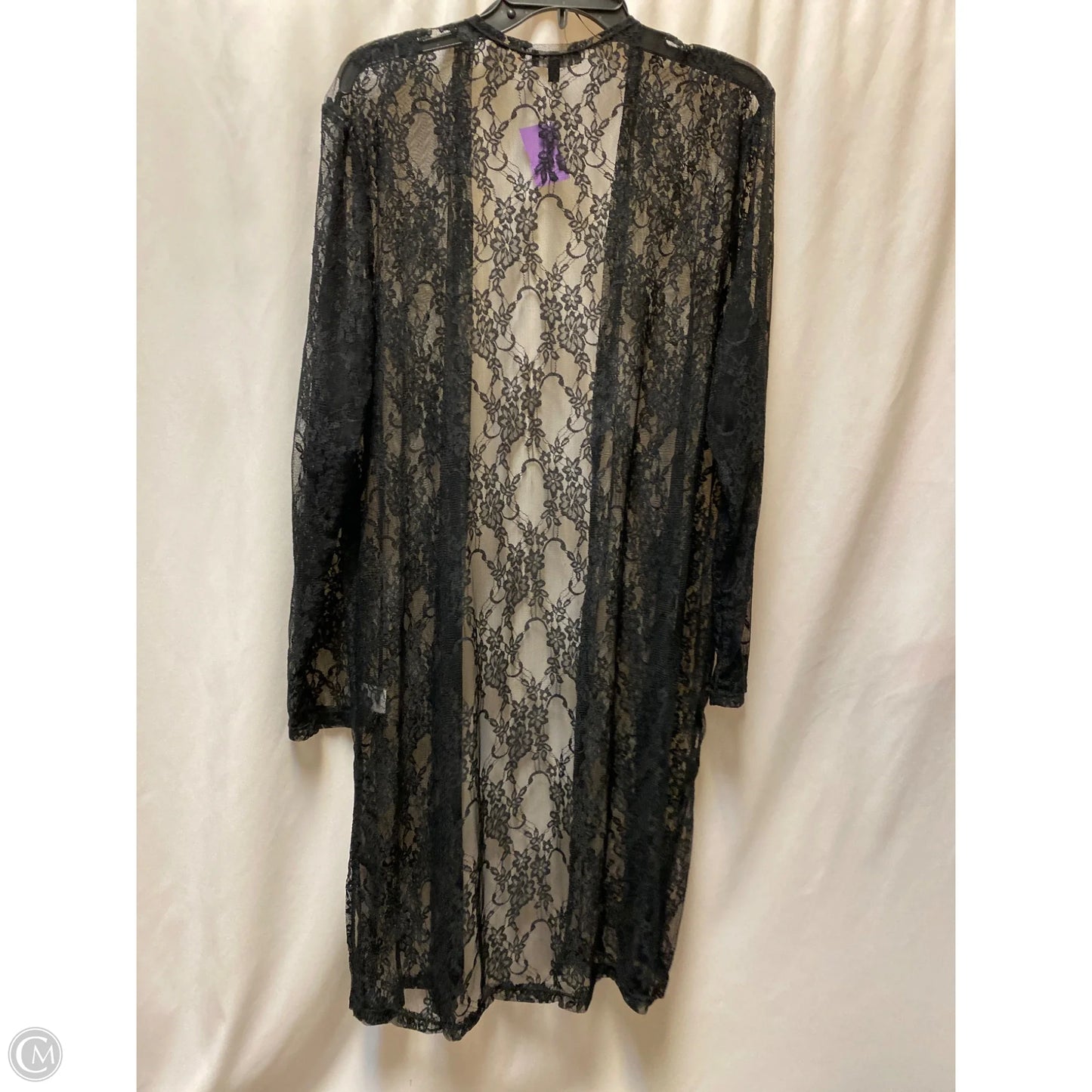 Swimwear Cover-up By Clothes Mentor In Black, Size: 1x