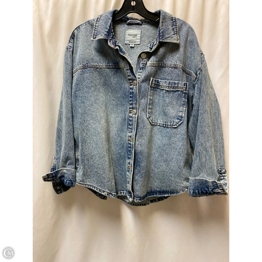 Jacket Denim By Clothes Mentor In Blue Denim, Size: M