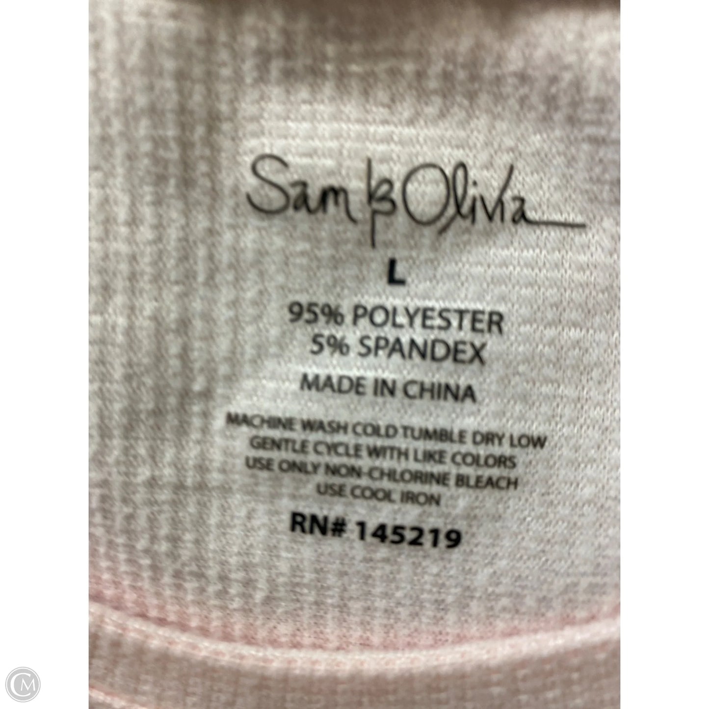 Top Short Sleeve By Clothes Mentor In Pink, Size: L
