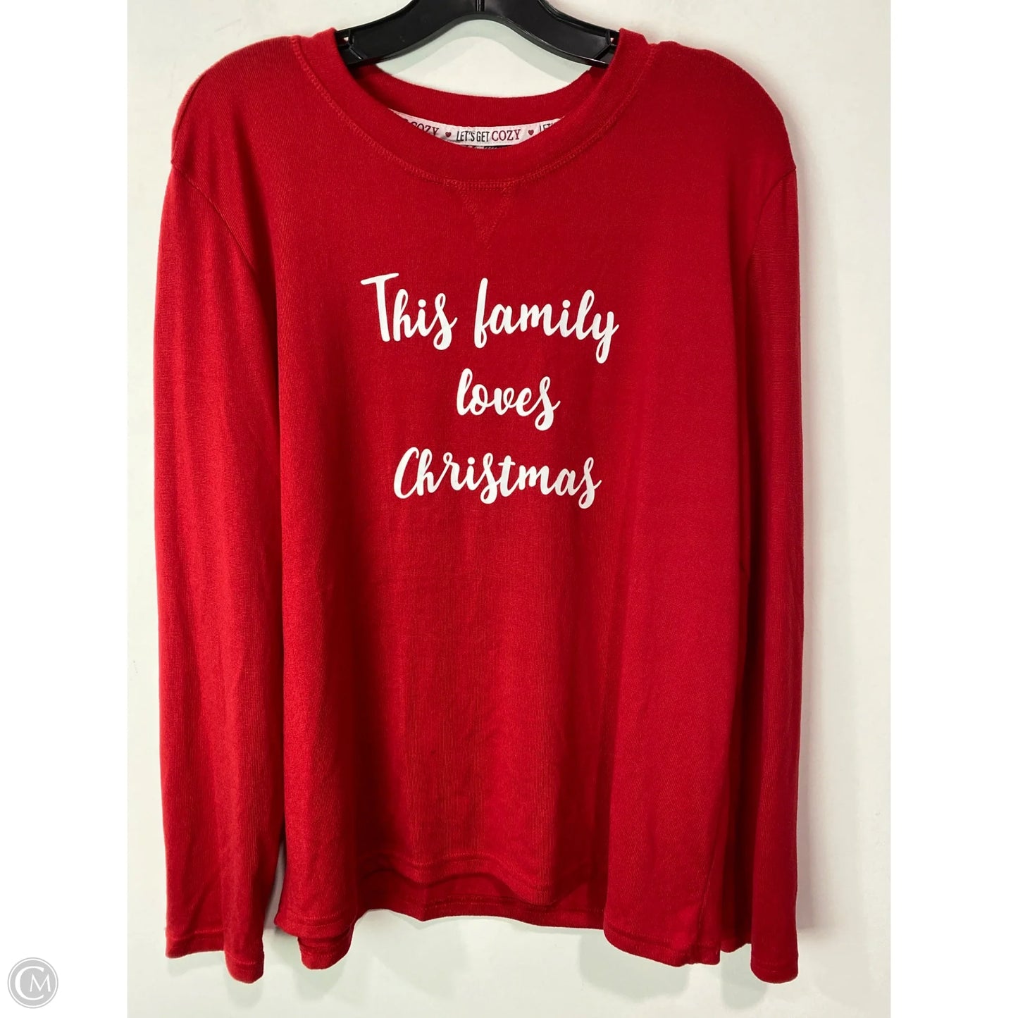 Top Long Sleeve By Clothes Mentor In Red, Size: M