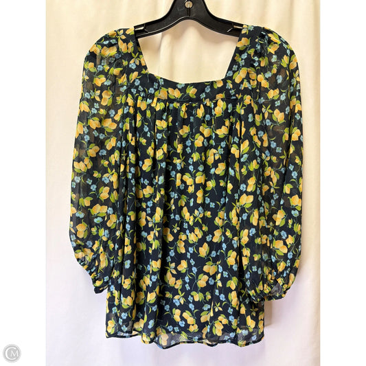 Top Long Sleeve By Clothes Mentor In Navy, Size: Xs