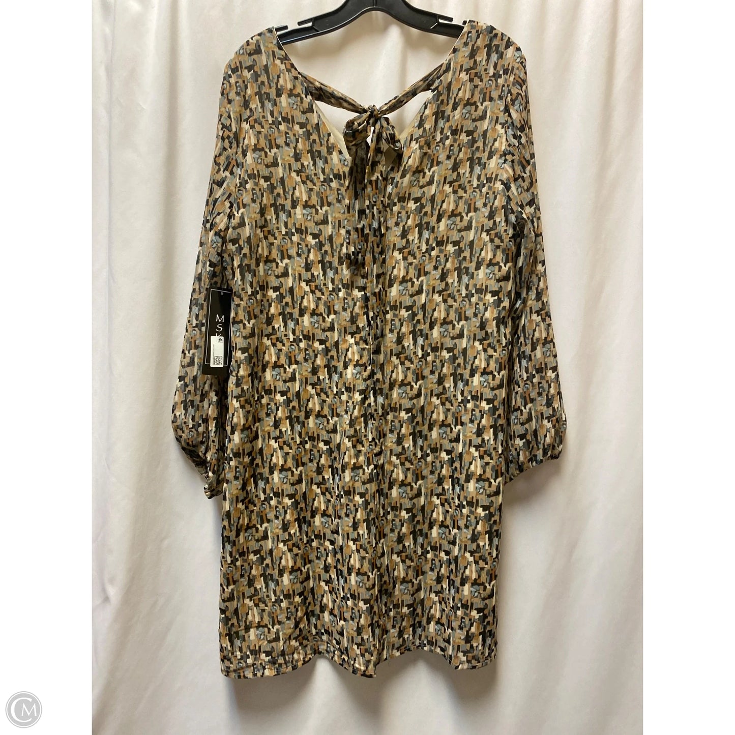 Dress Casual Midi By Msk In Beige, Size: Xl