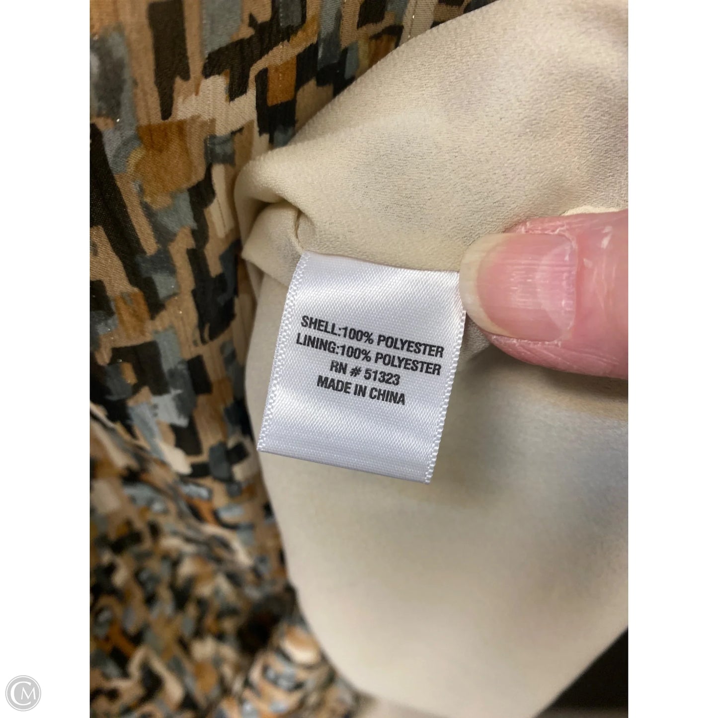 Dress Casual Midi By Msk In Beige, Size: Xl