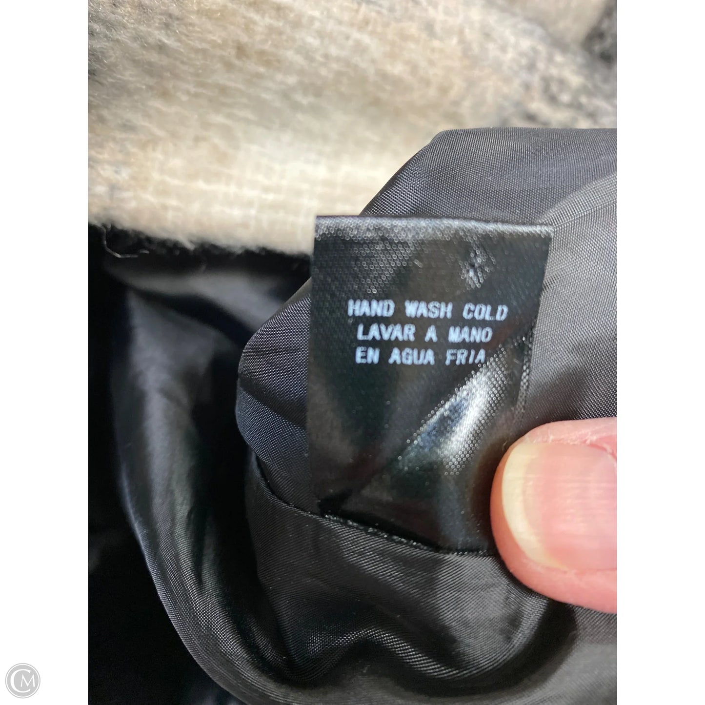 Jacket Faux Fur & Sherpa By Clothes Mentor In Checkered Pattern, Size: L