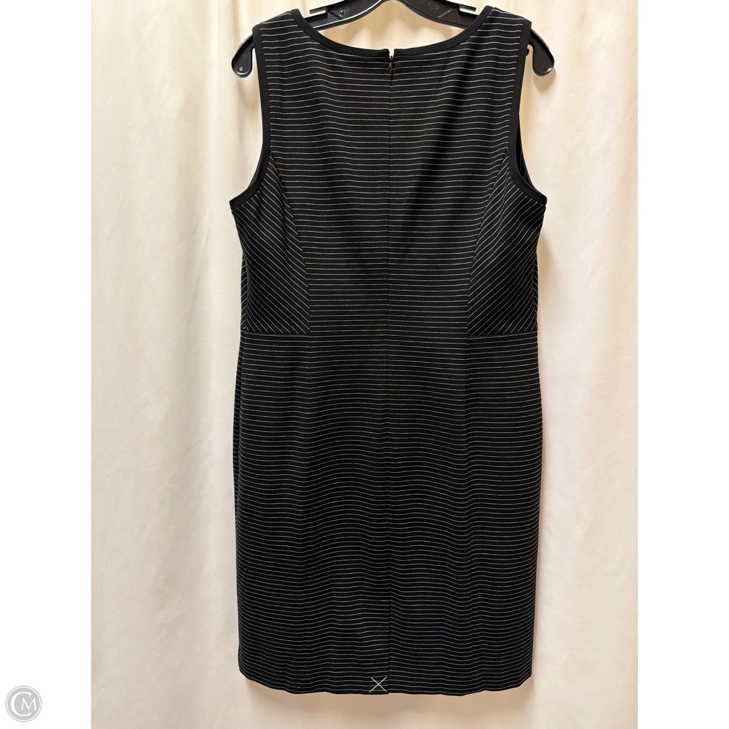 Dress Casual Midi By Talbots In Black, Size: L