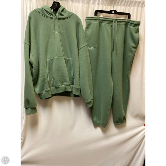 Pants Set 2pc By Fashion Nova In Green, Size: 3x