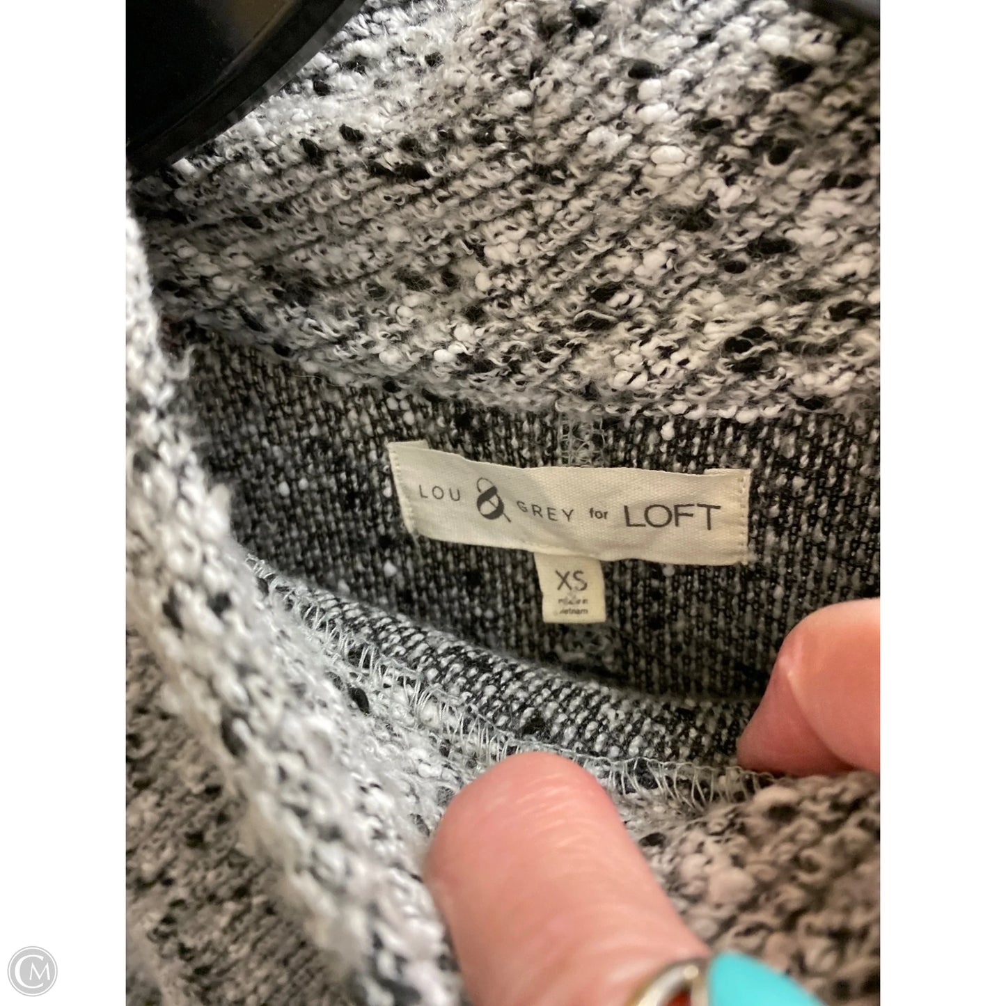 Sweater By Loft In Grey, Size: Xs