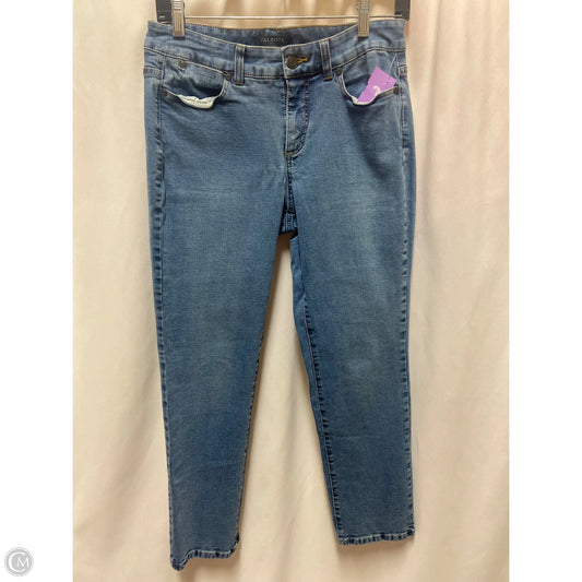 Jeans Straight By Talbots In Blue Denim, Size: 6