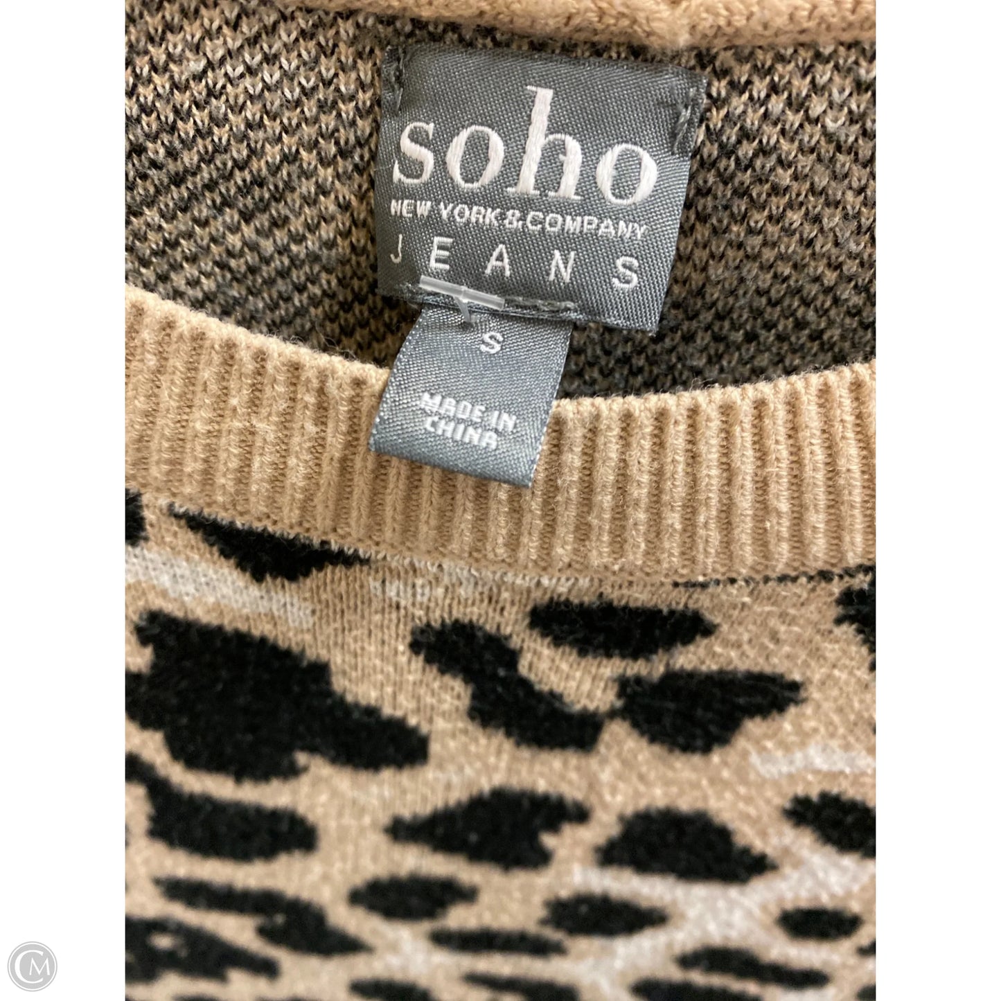 Sweater By Soho Design Group In Animal Print, Size: S