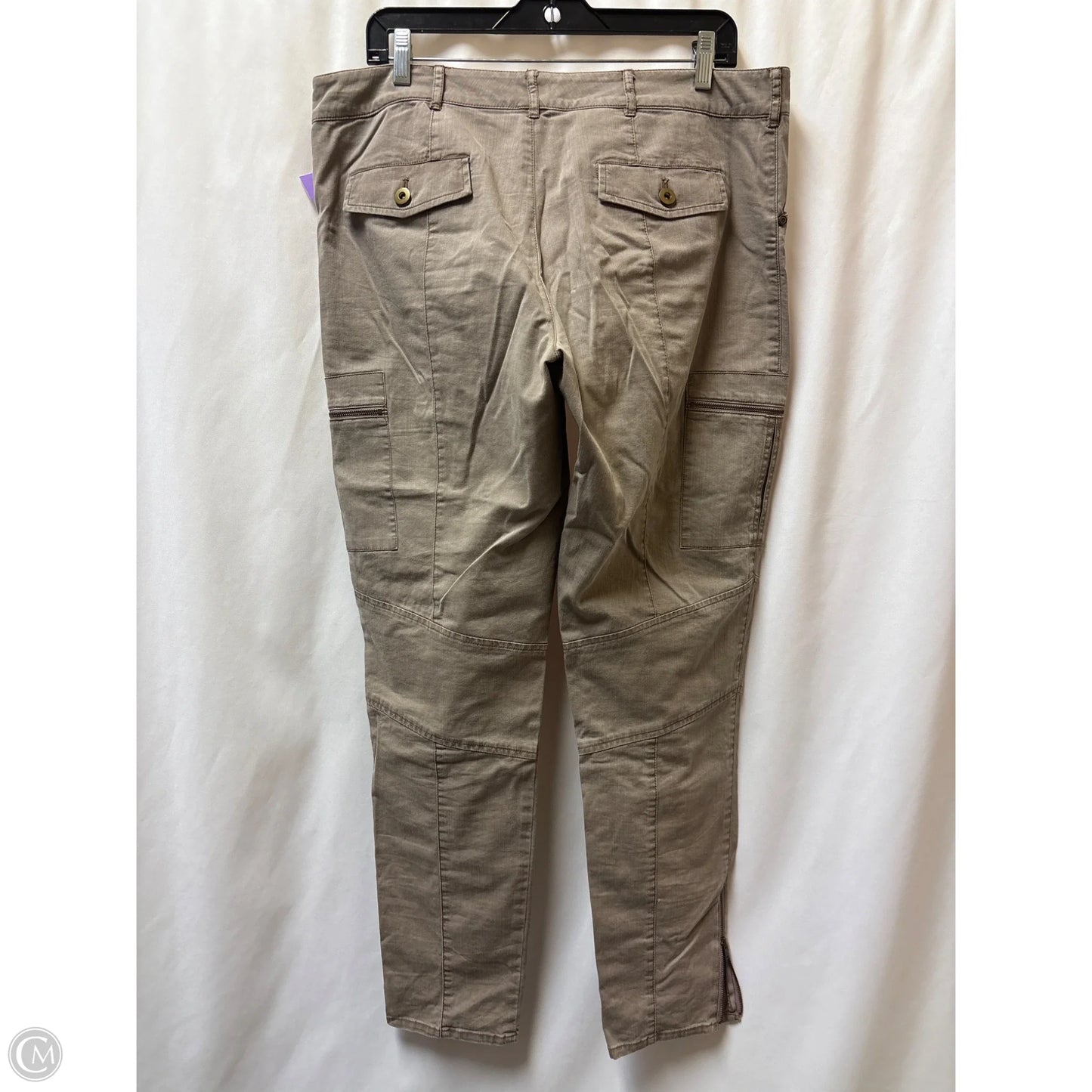 Pants Cargo & Utility By Peruvian Connection In Beige, Size: 14