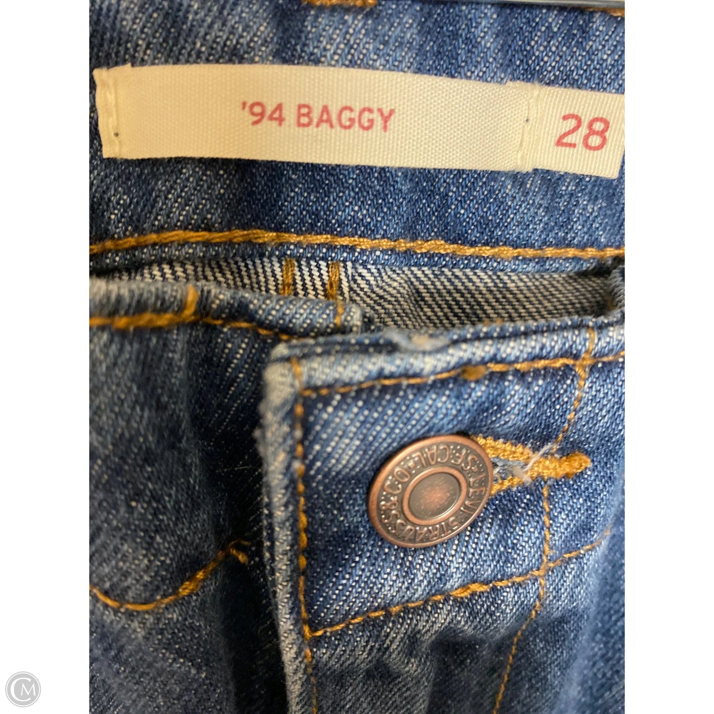 Jeans Straight By Clothes Mentor In Blue Denim, Size: 28