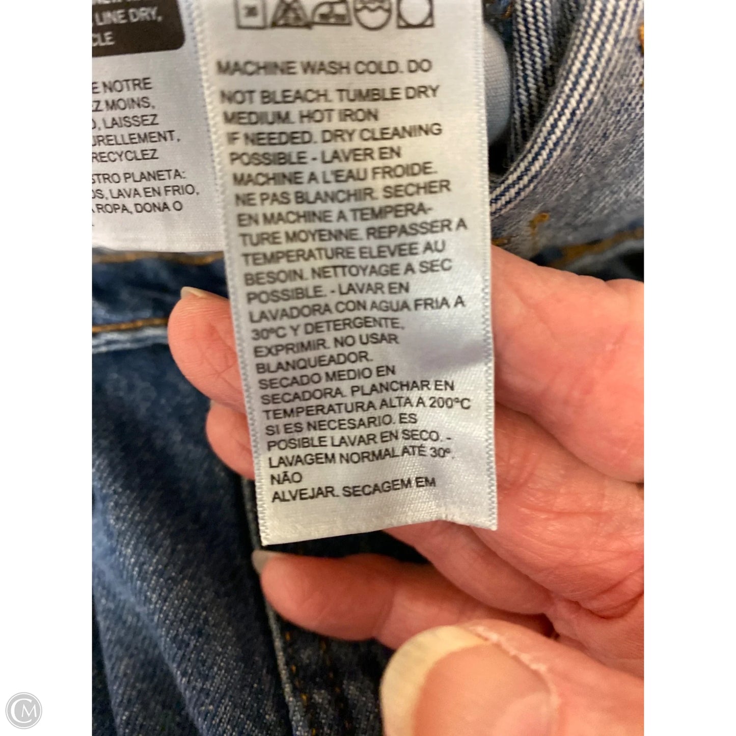 Jeans Straight By Clothes Mentor In Blue Denim, Size: 28