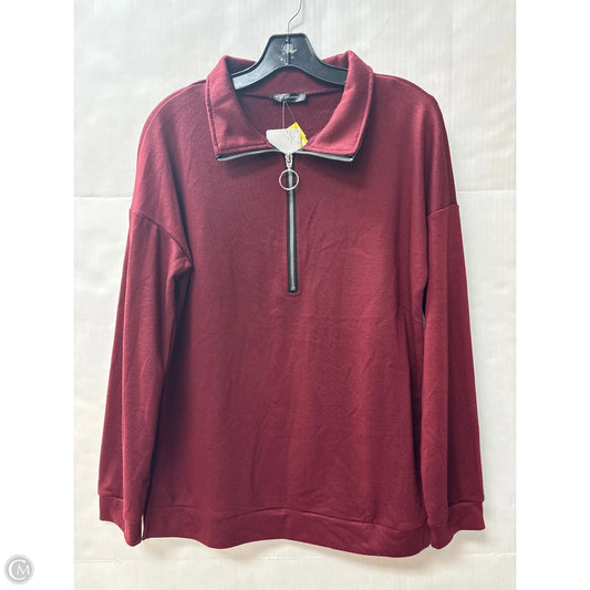 Sweatshirt Crewneck By Clothes Mentor In Maroon, Size: S